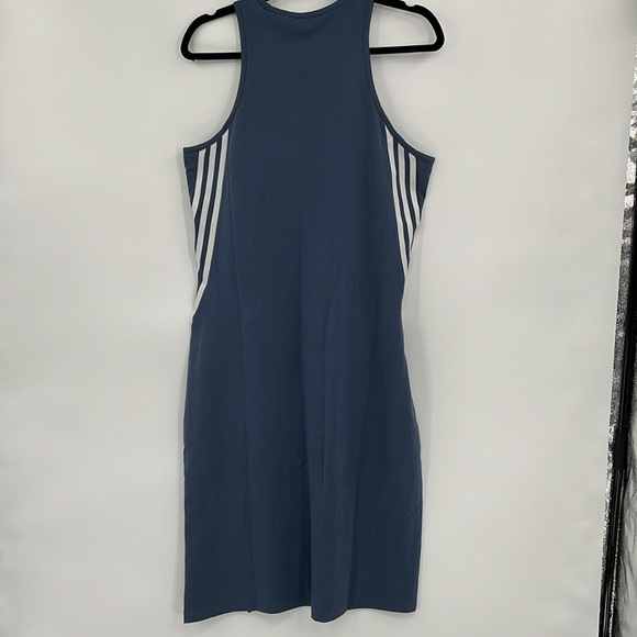 Adidas Future Icons 3-stripe Slip on Jersey Dress-Medium - Picture 3 of 9